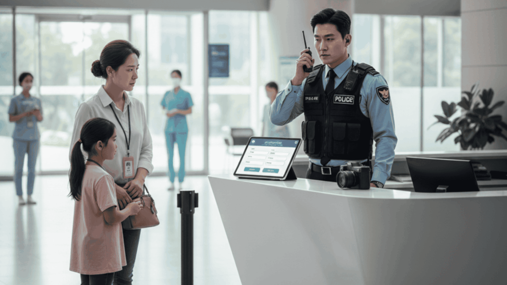 대형 병원 보안 응급실보안 응급수술 병원시설관리 시설보안 보안경비 시설경비