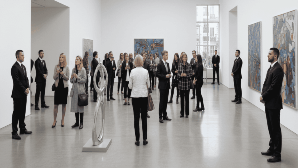 전시회 보안 미술작품 전시회경비 동선관리 고가품보안