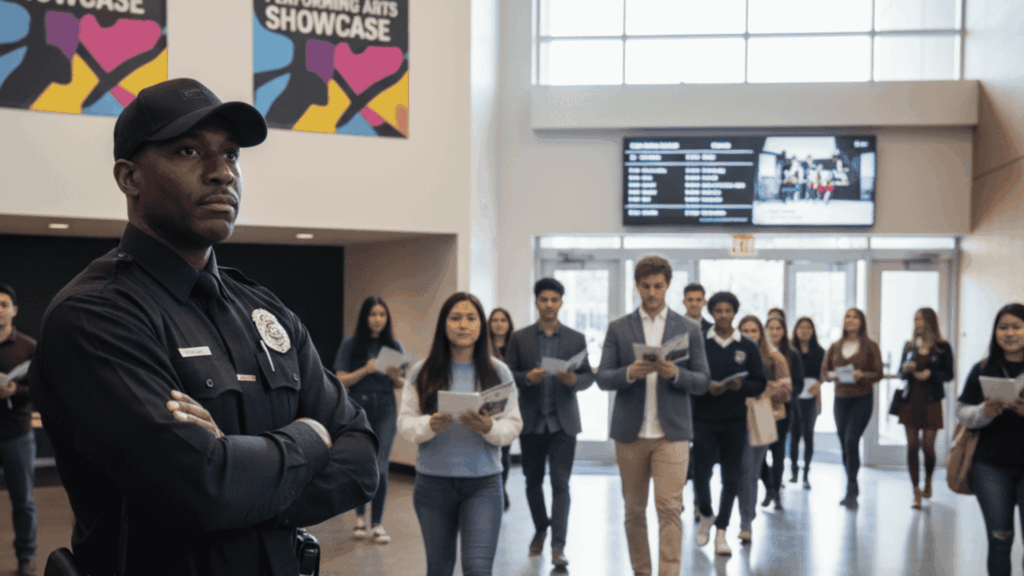 졸업공연 보안 발표회보안 공연예술 학교축제경비