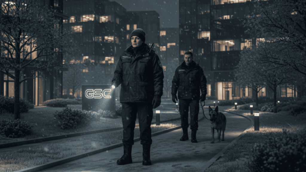 겨울철 야간 경비 야간순찰 시설경비 시설보안 시설경비업체