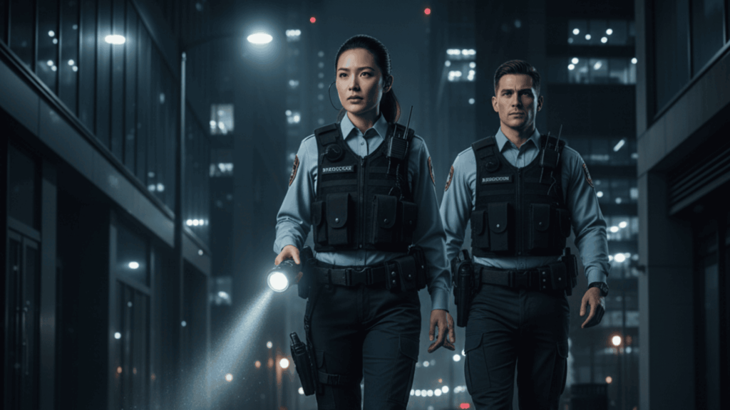 야간 보안 야간경비 야간보안근무 야간보안근무