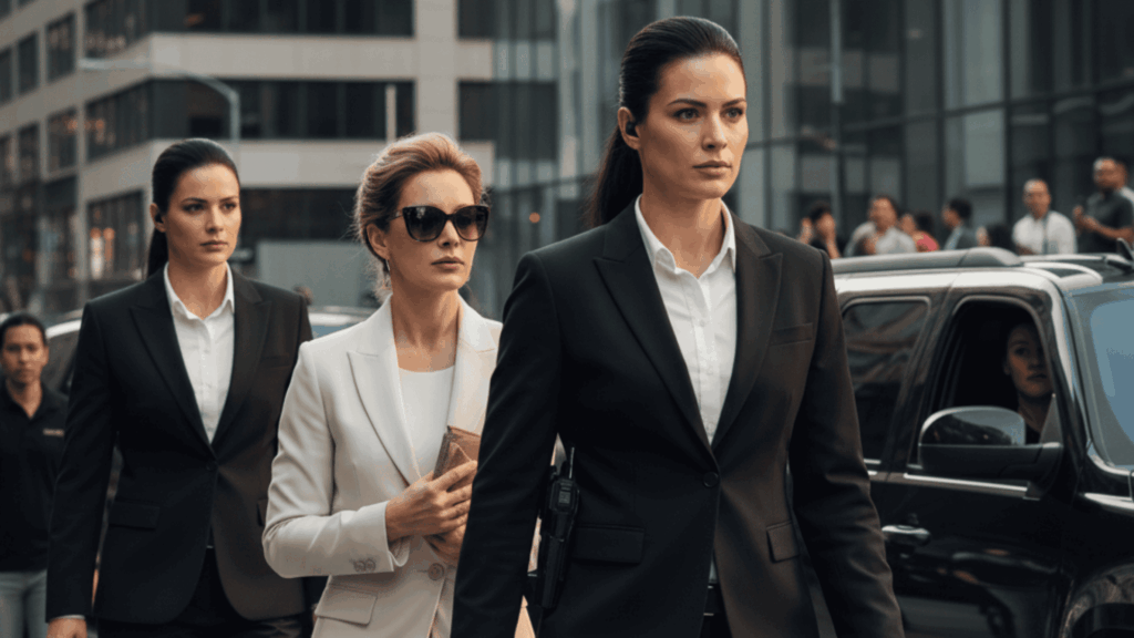 여성 보안요원 여성경호원 신변보호 신변경호 경호인력 경호원도급