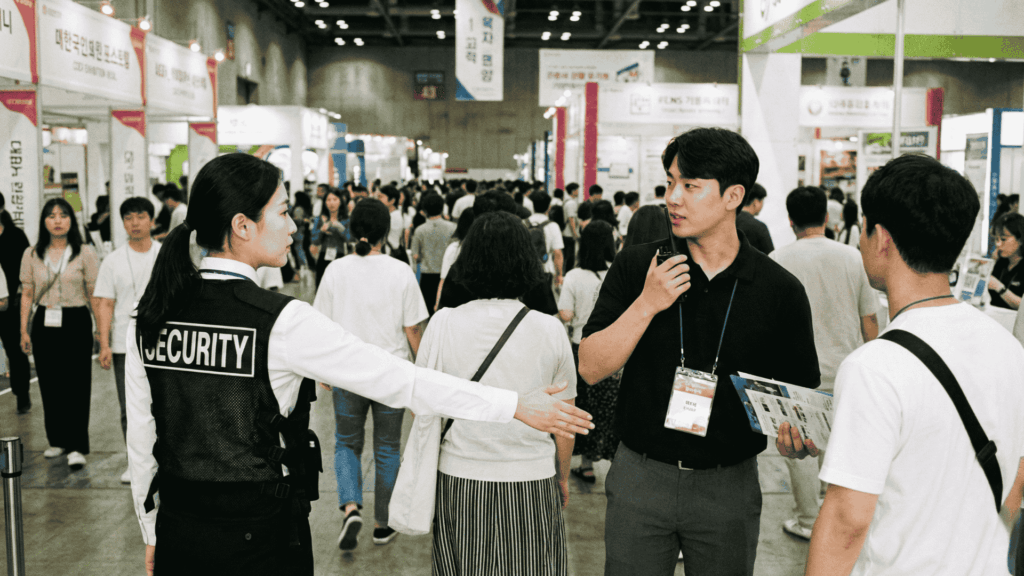 전시회 현장 경비 전시회경비 전시회경비인력운영 전시회경비업체 전시회경비운영업체 전시회경비운영