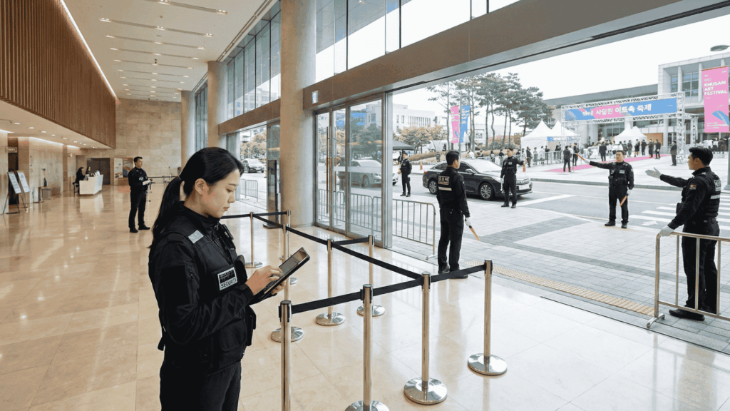 행사경비 공간 운영 행사경비운영 합법적경비운영 합법적경비업체 합법적경비회사